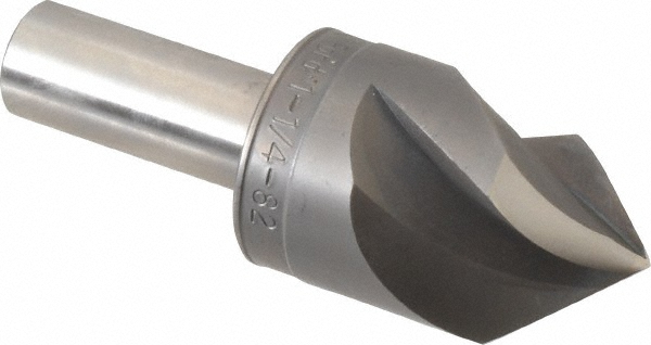 M.A. Ford® Countersink: 1-1/4" Head Dia, 82.00 deg Included Angle, 3 Flute, High-Speed Steel, Right Hand Cut - 92125002
