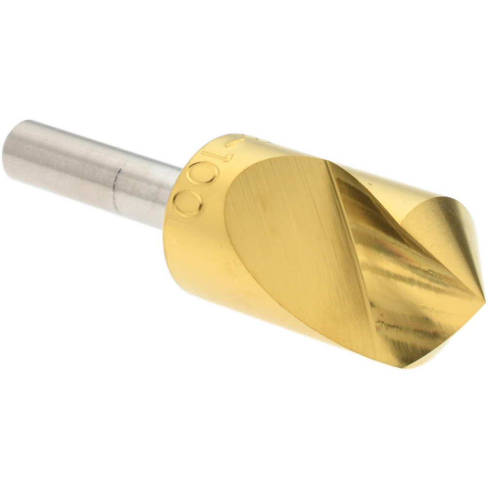 Hertel Countersink: 5/8" Head Dia, 100.00 deg Included Angle, 1 Flute, High-Speed Steel, Right Hand Cut - GX89339469