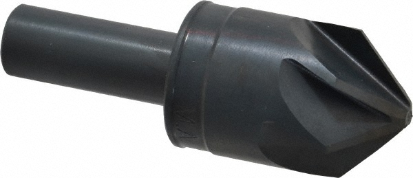 Hertel Countersink: 1" Head Dia, 100.00 deg Included Angle, 6 Flute, Solid Carbide, Right Hand Cut - 336-010080