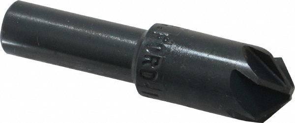 Hertel Countersink: 1" Head Dia, 100.00 deg Included Angle, 6 Flute, Solid Carbide, Right Hand Cut - 336-010080