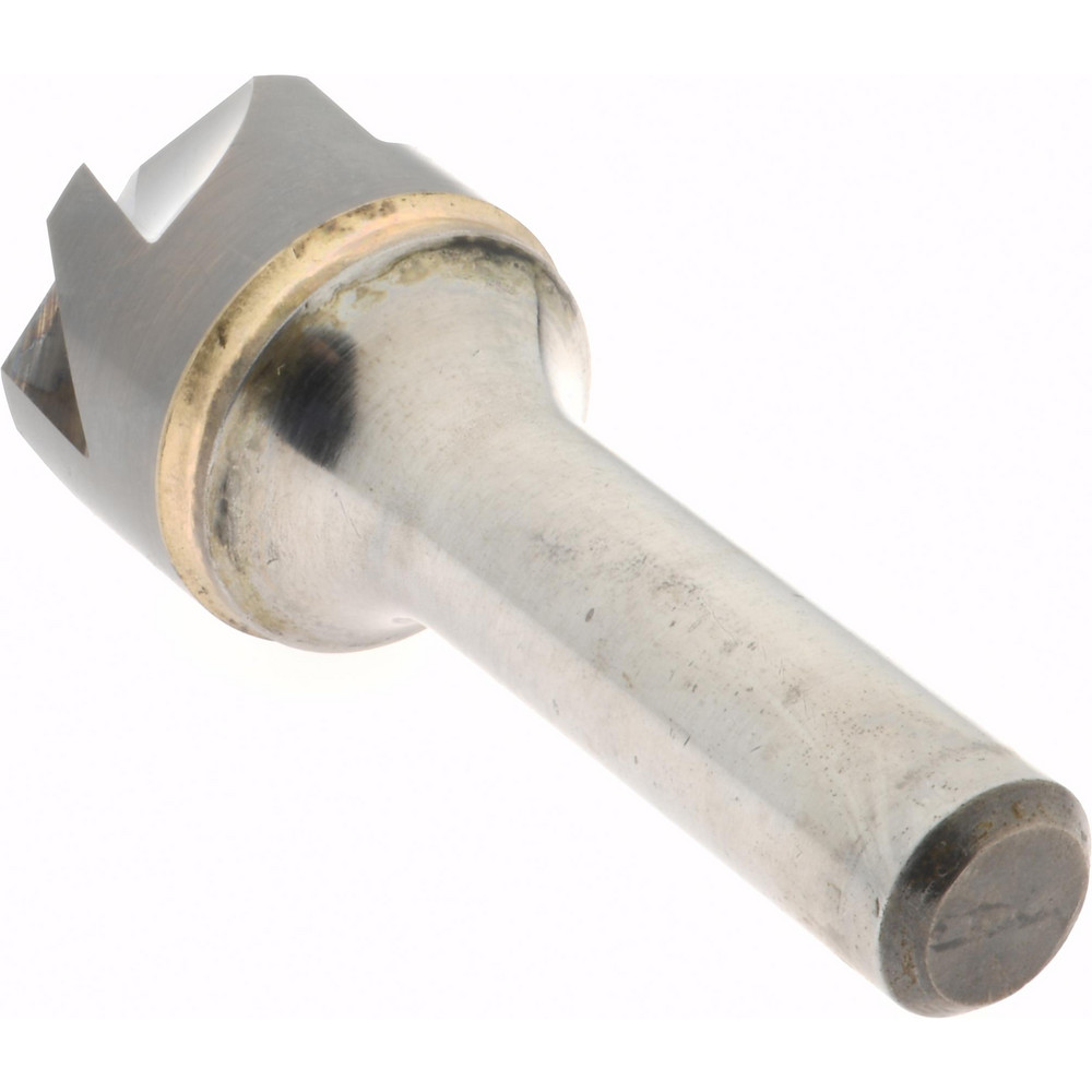 Hertel Countersink: 1" Head Dia, 100.00 deg Included Angle, 6 Flute, Solid Carbide, Right Hand Cut - 336-010080