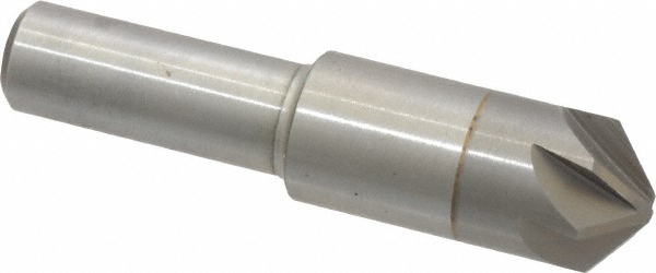 Hertel Countersink: 1" Head Dia, 100.00 deg Included Angle, 6 Flute, Solid Carbide, Right Hand Cut - 336-010080