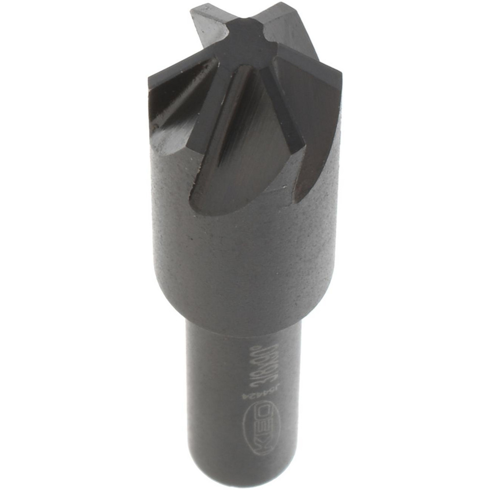 Keo Countersink: 3/8" Head Dia, 90.00 deg Included Angle, 6 Flute, High-Speed Steel, Right Hand Cut - 919-000-379