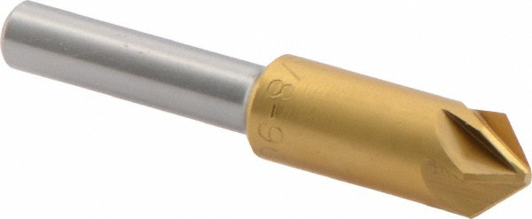 Keo Countersink: 3/8" Head Dia, 90.00 deg Included Angle, 6 Flute, High-Speed Steel, Right Hand Cut - 919-000-379