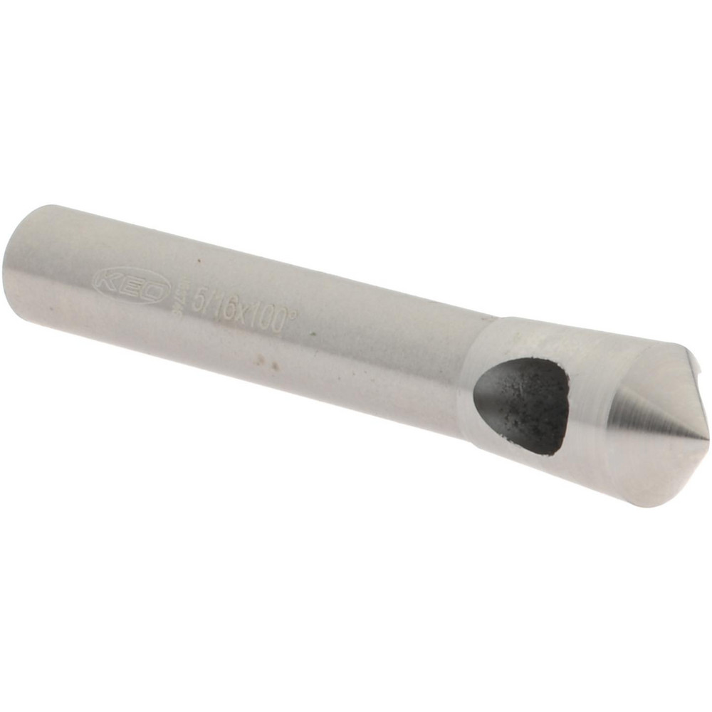 Weldon Countersink: 17/64" Head Dia, 100.00 deg Included Angle, 0 Flute, High-Speed Steel, Right Hand Cut - 98110-94-W