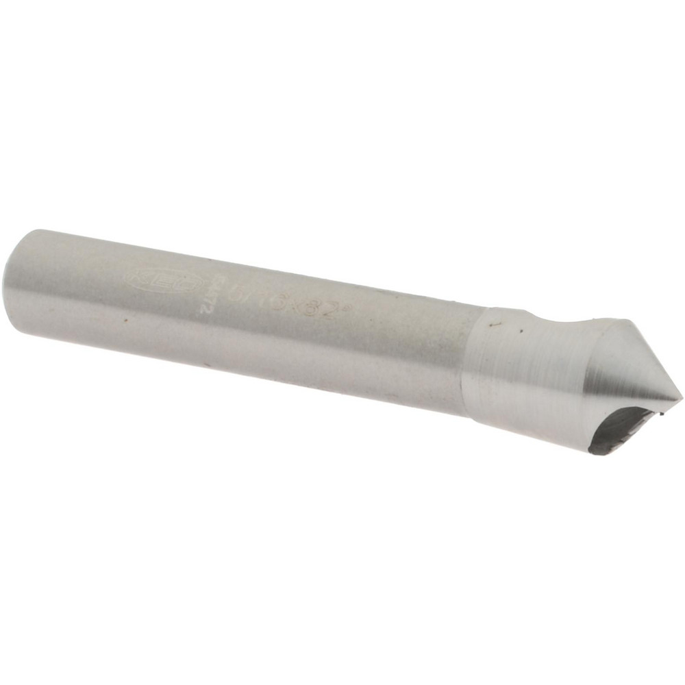 Weldon Countersink: 17/64" Head Dia, 100.00 deg Included Angle, 0 Flute, High-Speed Steel, Right Hand Cut - 98110-94-W