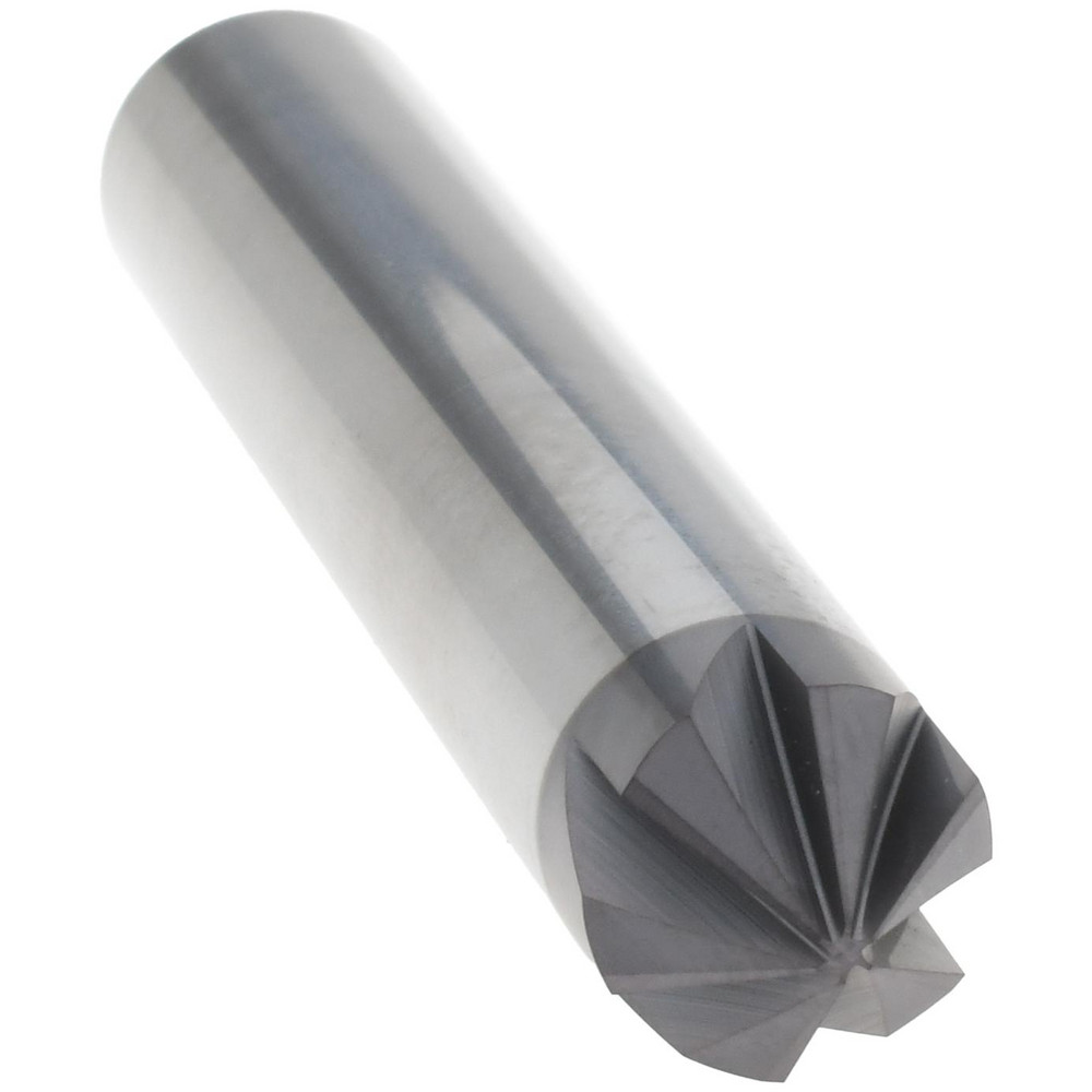 Harvey Tool Chamfer Mill: 1/2" Dia, 1/2" Shank Dia, 90 deg, 6 Flute, Solid Carbide, Single End - 839245-C3