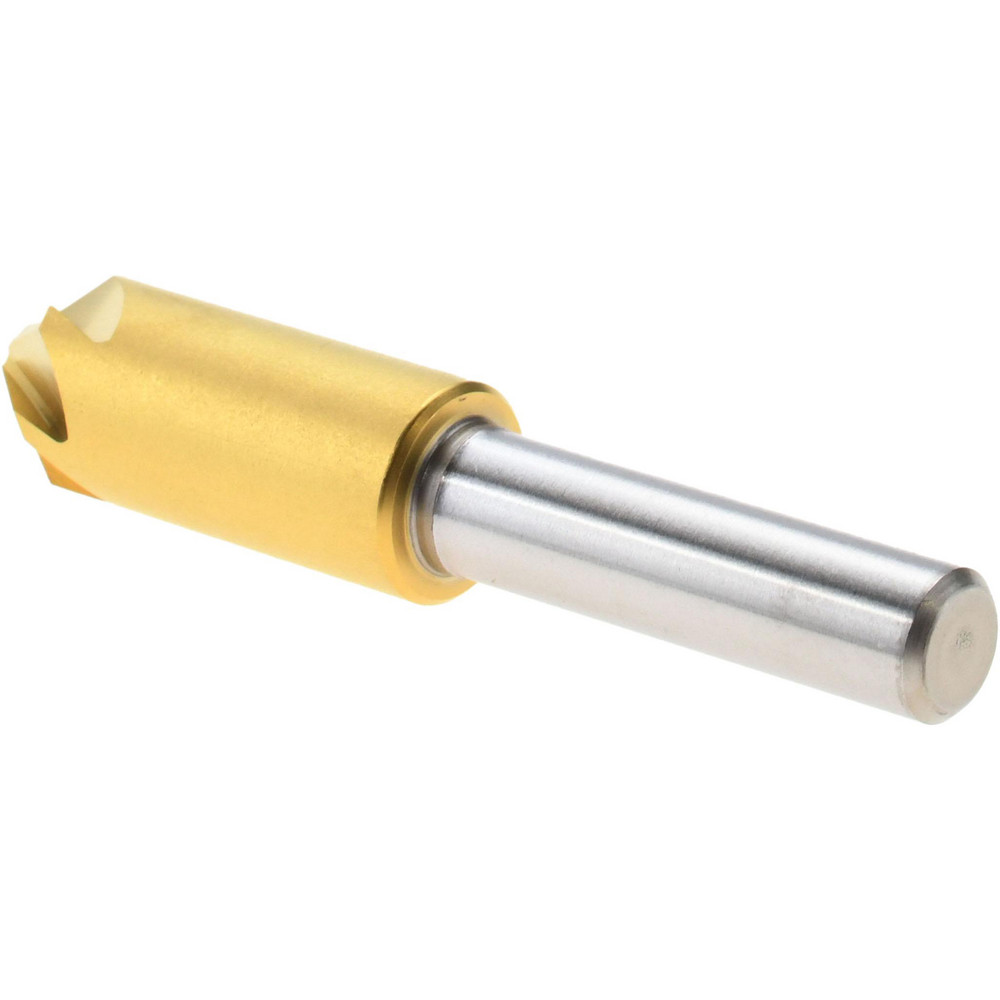 Melin Tool Countersink: 3/8" Head Dia, 82.00 deg Included Angle, 6 Flute, Cobalt Steel, Right Hand Cut - 18207