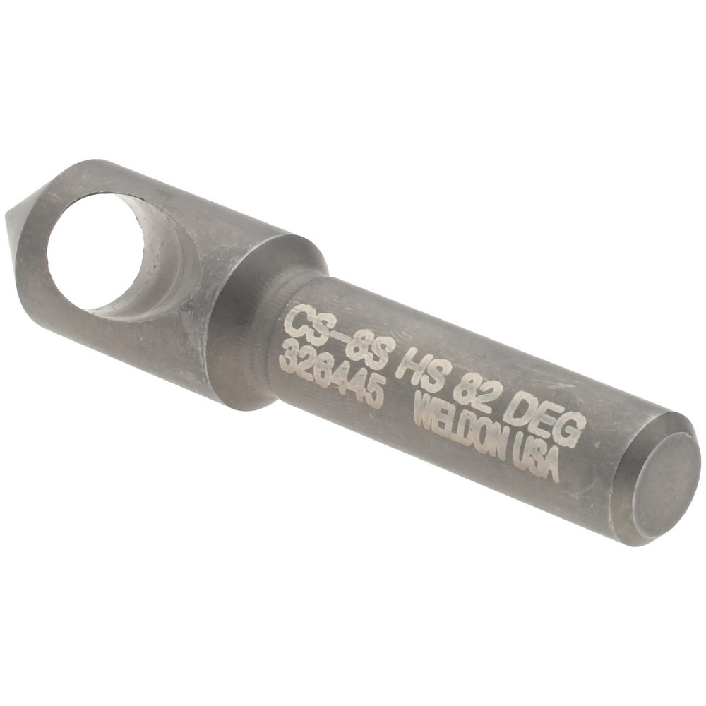 Weldon Countersink: 11/32" Head Dia, 82.00 deg Included Angle, 0 Flute, High-Speed Steel, Right Hand Cut - 98816-94-W