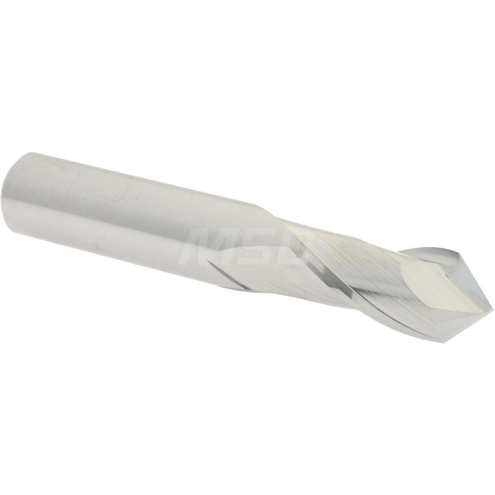 Made in USA Chamfer Mill: 3/8" Dia, 3/8" Shank Dia, 90 deg, 4 Flute, Solid Carbide, Single End - 34820-85-D