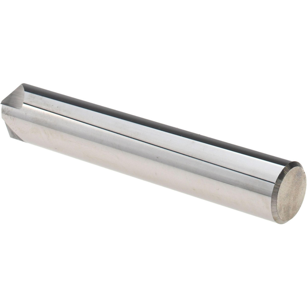 Harvey Tool Chamfer Mill: 1/2" Dia, 1/2" Shank Dia, 90 deg, 4 Flute, Solid Carbide, Single End - 18345