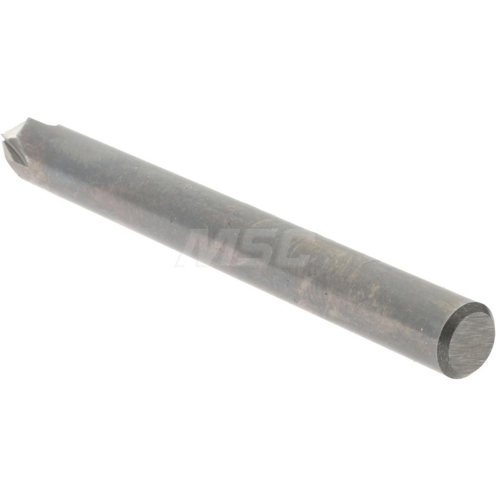 Accupro Chamfer Mill: 1/4" Dia, 1/4" Shank Dia, 60 deg, 4 Flute, Solid Carbide, Single End - 2500040