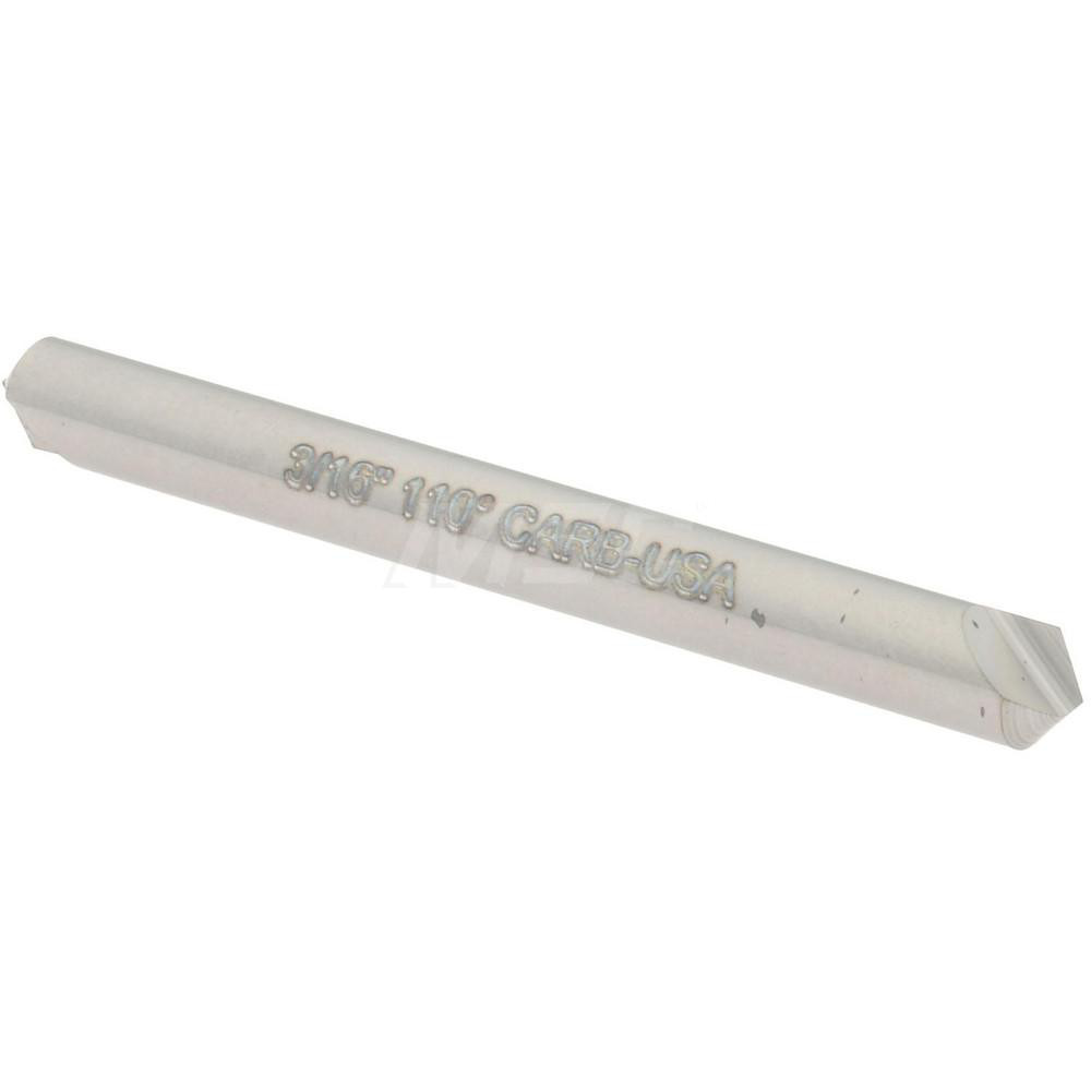 M.A. Ford® Countersink: 3/16" Head Dia, 90.00 deg Included Angle, 1 Flute, Solid Carbide, Right Hand Cut - 60018703