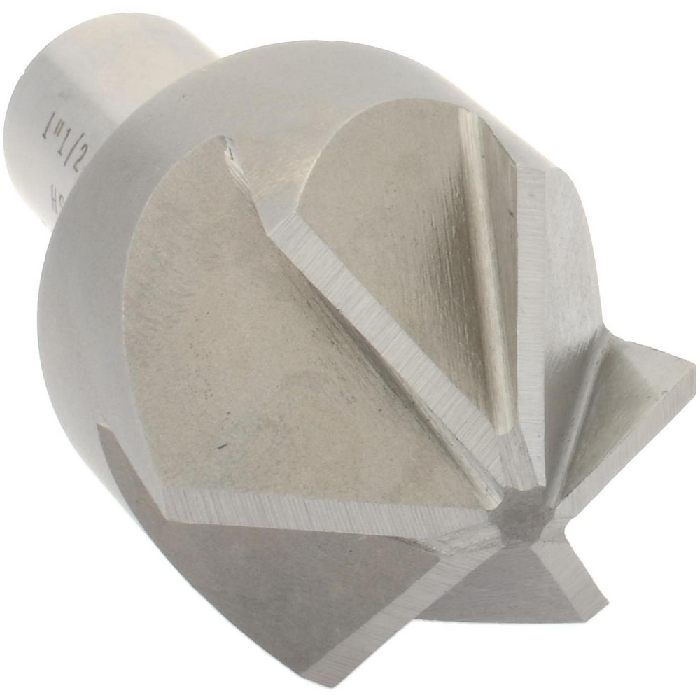 Value Collection Countersink: 1-1/2" Head Dia, 90.00 deg Included Angle, 6 Flute, High-Speed Steel, Right Hand Cut - SC2090132