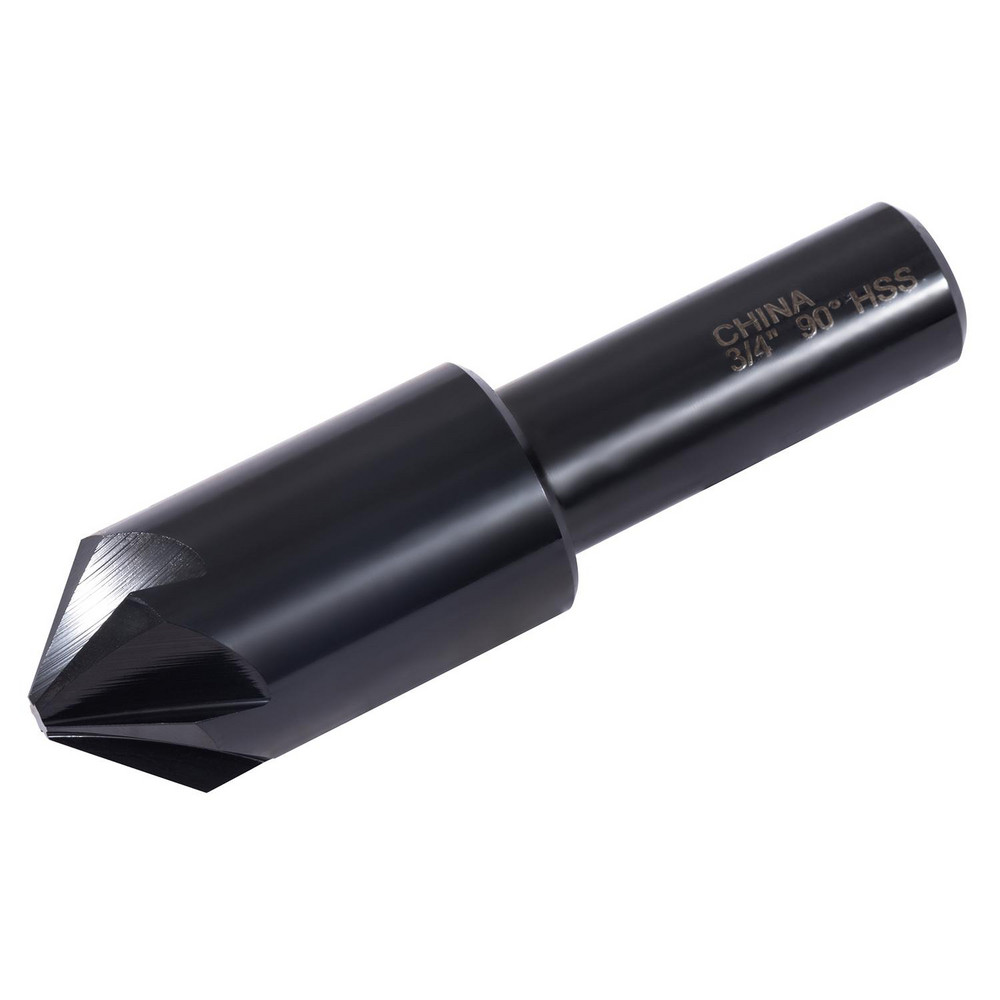 M.A. Ford® Countersink: 3/4" Head Dia, 90.00 deg Included Angle, 6 Flute, High-Speed Steel, Right Hand Cut - 79075003