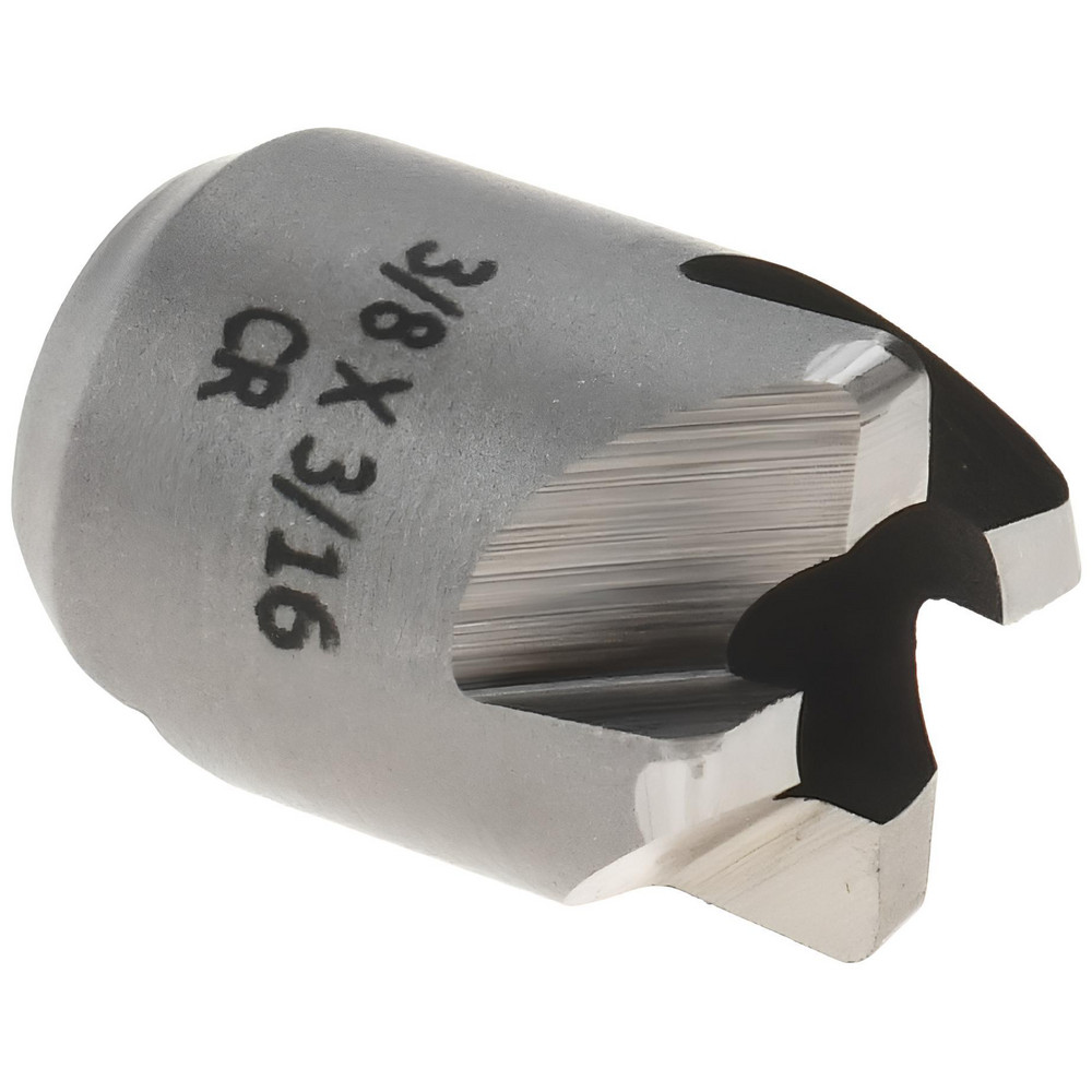 Made in USA 3/8" Cutter Head Dia, 3/16" Pilot Hole Dia, High Speed Steel Reverse Countersink - 180-3L