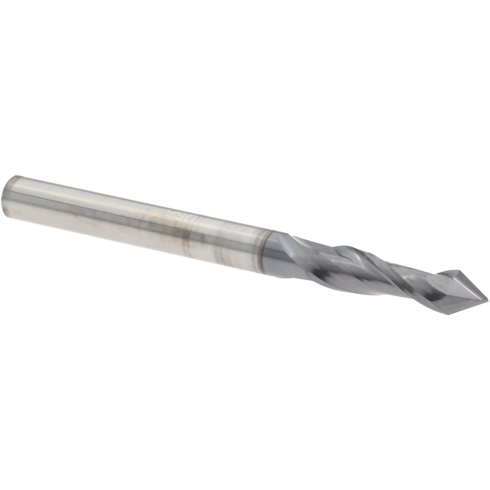 ProMax Chamfer Mill: 3/8" Dia, 3/8" Shank Dia, 60 deg, 4 Flute, Solid Carbide, Double End - 133-02420