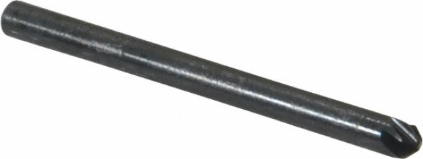 M.A. Ford® Countersink: 1/8" Head Dia, 90.00 deg Included Angle, 6 Flute, High-Speed Steel, Right Hand Cut - 79012503
