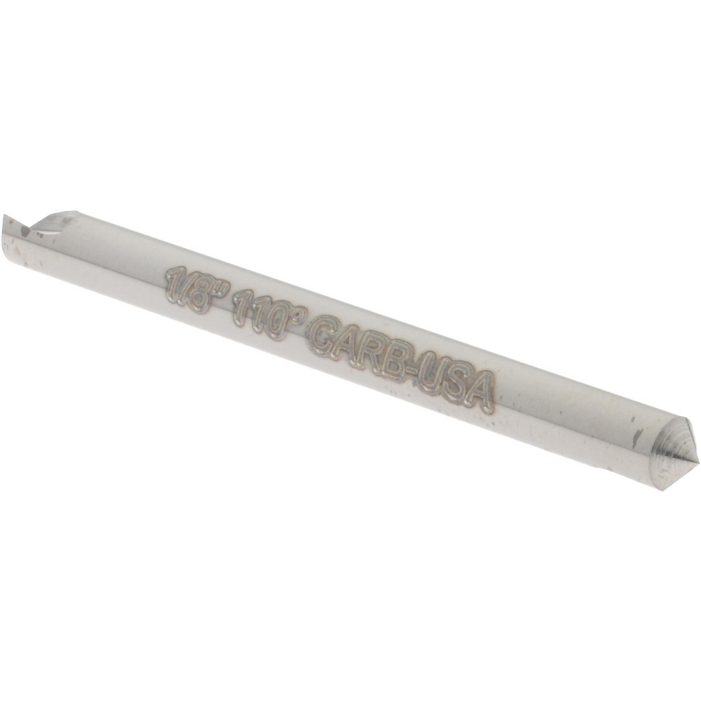 Hertel Countersink: 1/8" Head Dia, 110.00 deg Included Angle, 1 Flute, Solid Carbide, Right Hand Cut - 331-201090