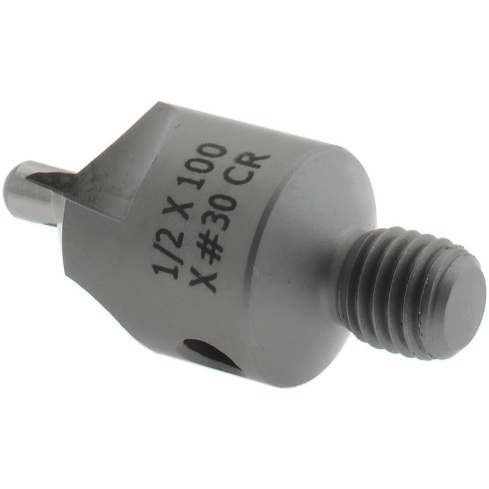 Made in USA 1-1/8" OAL, 3/8" Head Dia, 2 Flute, 100° Incl Angle, Integral Pilot, Adjustable Stop Countersink - 150-2-100-.1285