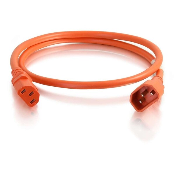 C2G 6Ft C14 To C13 18/3 Sjt Orange - 17506