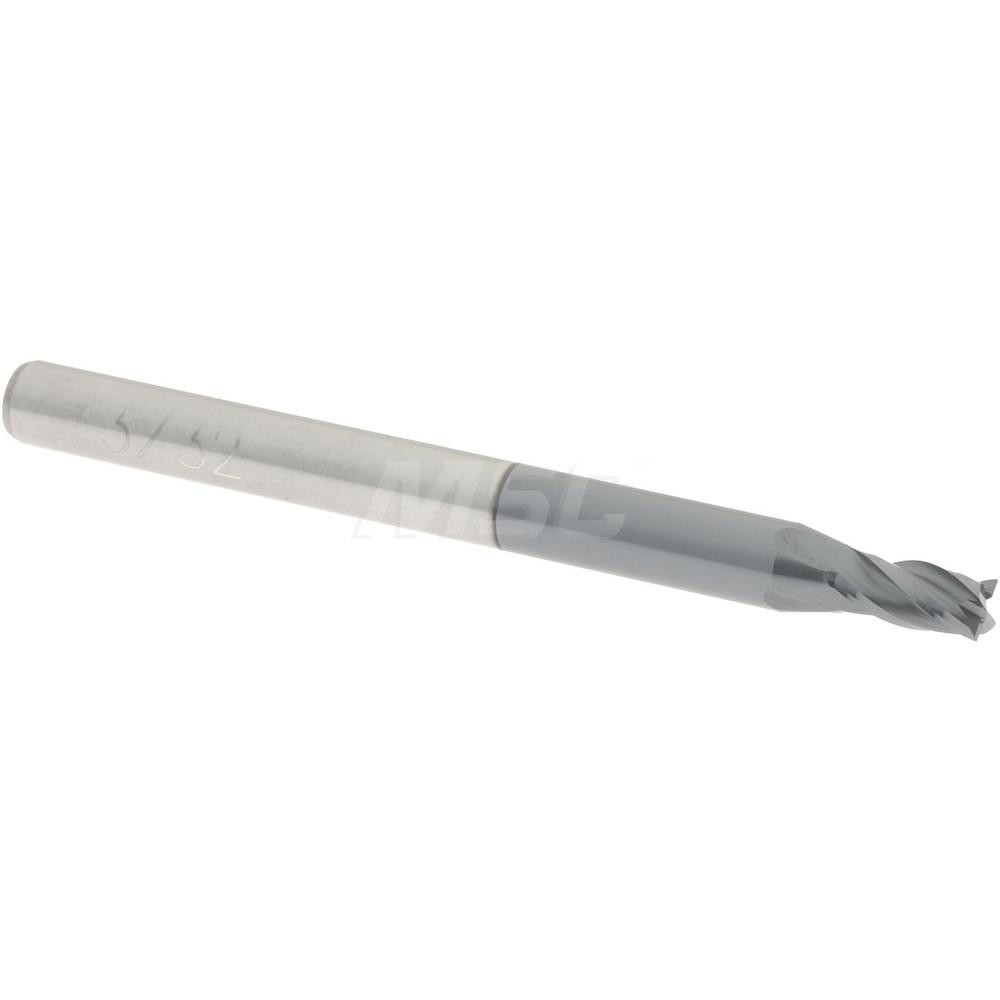 Harvey Tool Chamfer Mill: 1/4" Dia, 1/4" Shank Dia, 15 deg, 3 Flute, Solid Carbide, Single End - 18515-C3