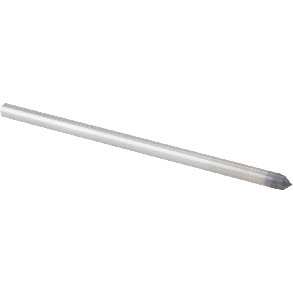 Accupro Chamfer Mill: 3/16" Dia, 3/16" Shank Dia, 90 deg, 2 Flute, Solid Carbide, Single End - EM99943851