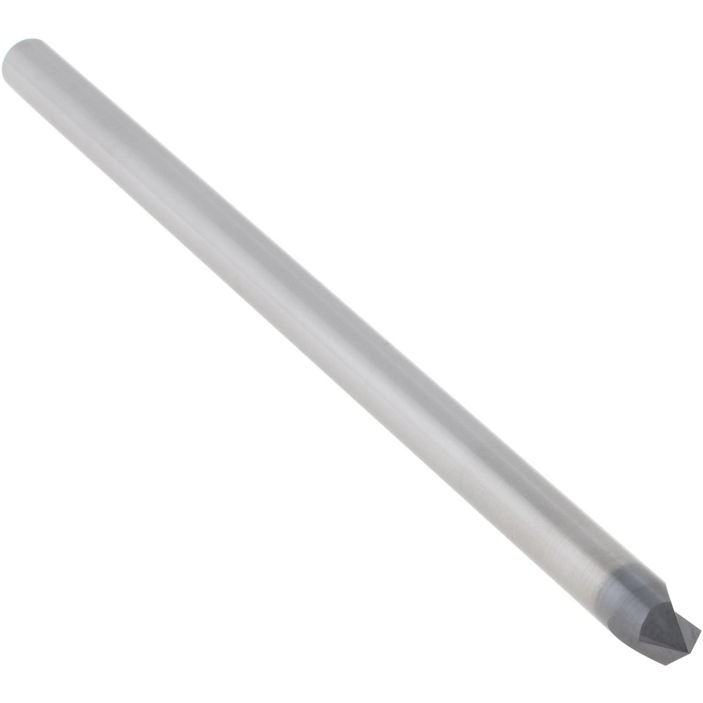 Accupro Chamfer Mill: 3/16" Dia, 3/16" Shank Dia, 90 deg, 2 Flute, Solid Carbide, Single End - EM99943851