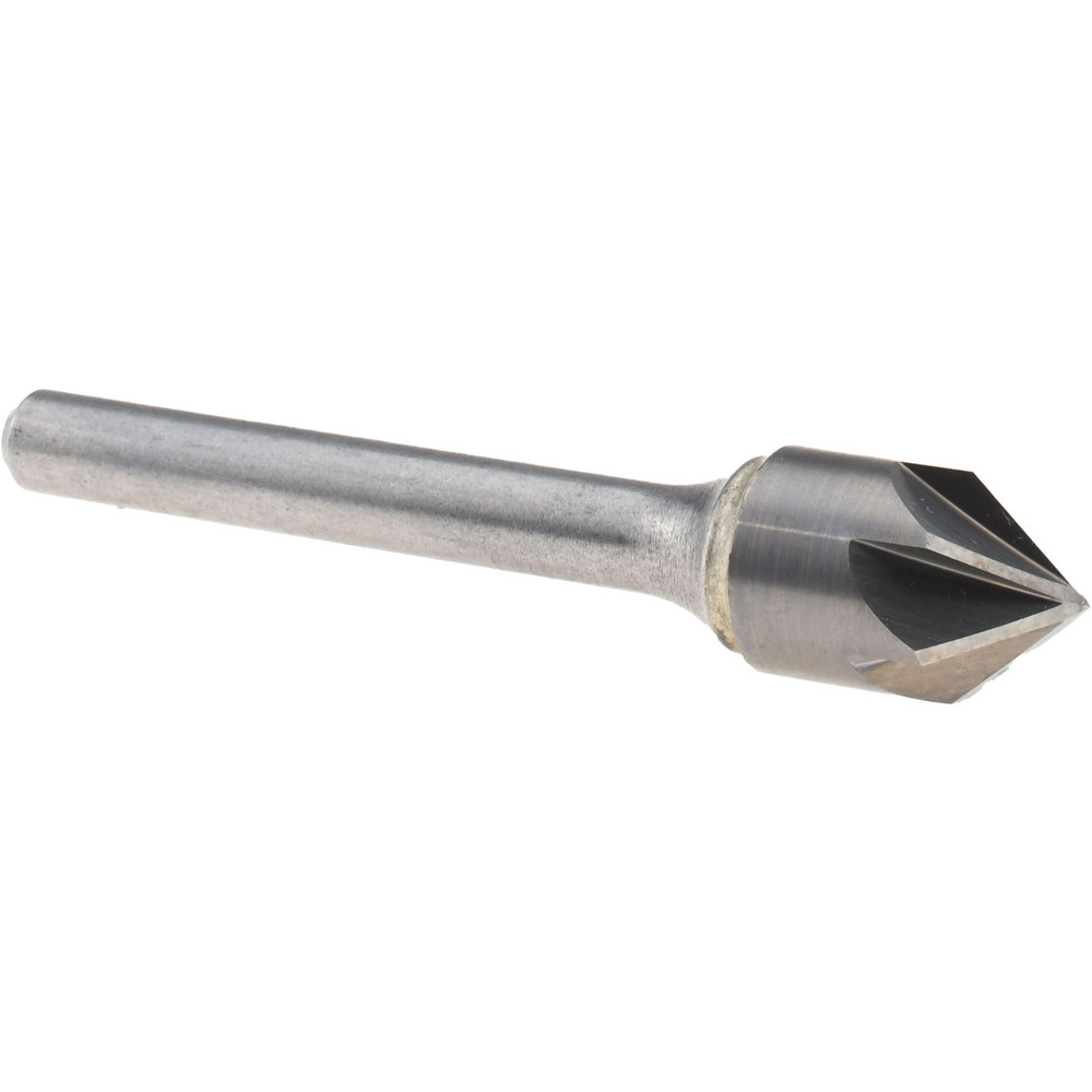Titan USA Countersink: 1/2" Head Dia, 82.00 deg Included Angle, 6 Flute, Solid Carbide, Right Hand Cut - CS36732