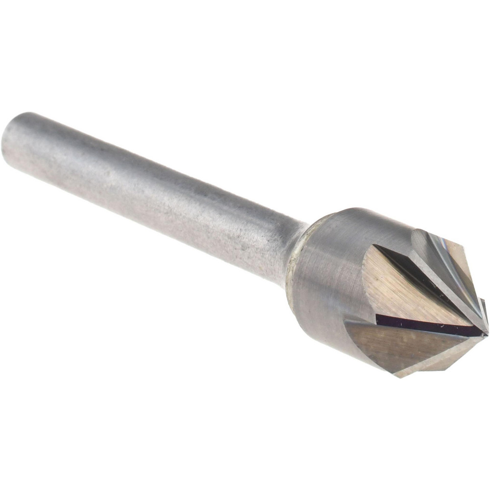 Titan USA Countersink: 1/2" Head Dia, 82.00 deg Included Angle, 6 Flute, Solid Carbide, Right Hand Cut - CS36732