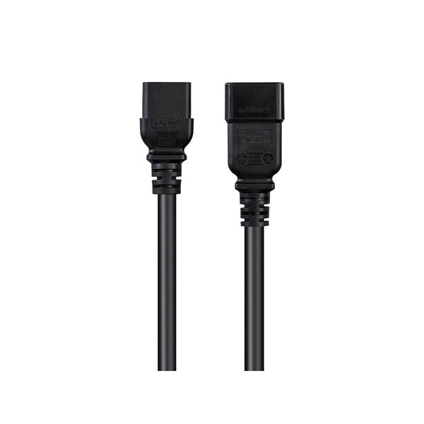 Monoprice Heavy Duty Extension Cord - IEC 60320 C20 to IEC 60320 C19_ 12AWG_ 20A - 35059