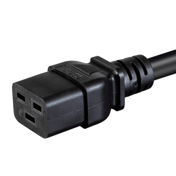 Monoprice Heavy Duty Extension Cord - IEC 60320 C20 to IEC 60320 C19_ 12AWG_ 20A - 35059