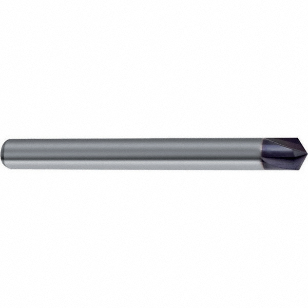 Guhring Chamfer Mill: 8.00 mm Dia, 8.00 mm Shank Dia, 120 deg, 4 Flute, Solid Carbide, Single End - 9067140080000