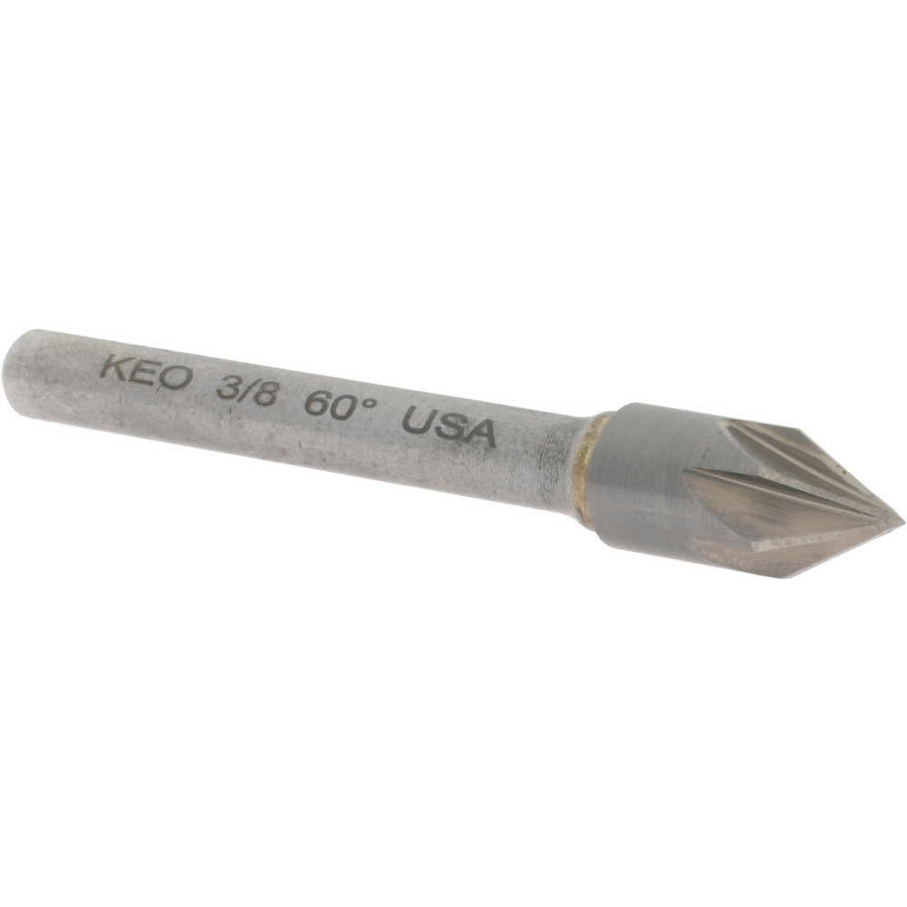 Titan USA Countersink: 3/8" Head Dia, 60.00 deg Included Angle, 6 Flute, Solid Carbide, Right Hand Cut - CS36624