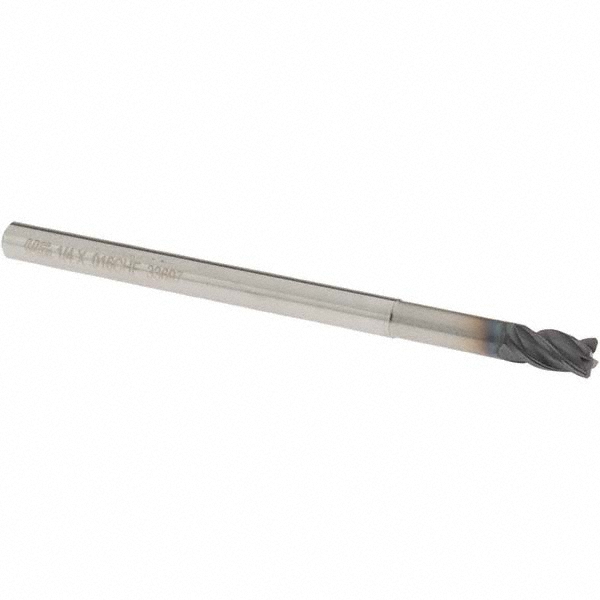 Harvey Tool Chamfer Mill: 1/4" Dia, 1/4" Shank Dia, 70 deg, 3 Flute, Solid Carbide, Single End - 18535-C3
