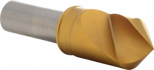 Hertel Countersink: 3/4" Head Dia, 60.00 deg Included Angle, 1 Flute, Solid Carbide, Right Hand Cut - 331-008550