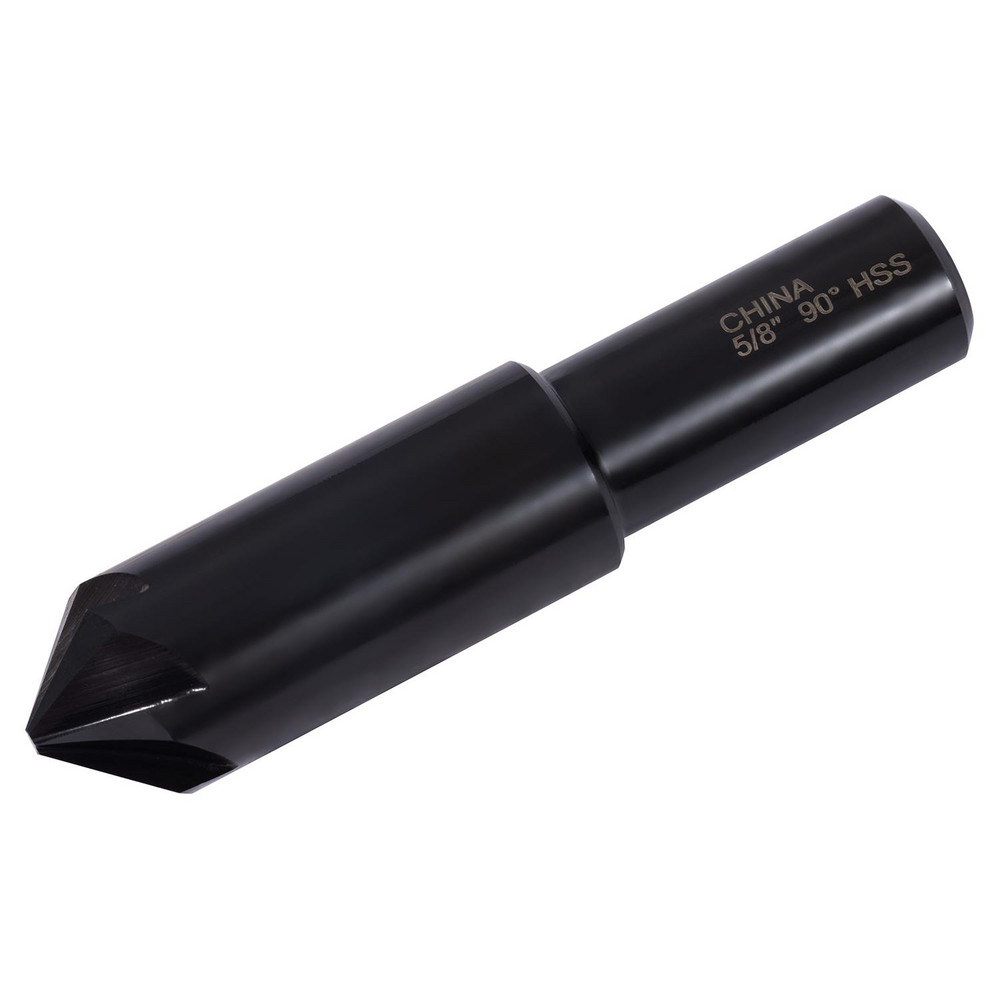 Value Collection Countersink: 5/8" Head Dia, 90.00 deg Included Angle, 6 Flute, High-Speed Steel, Right Hand Cut - SC2090040