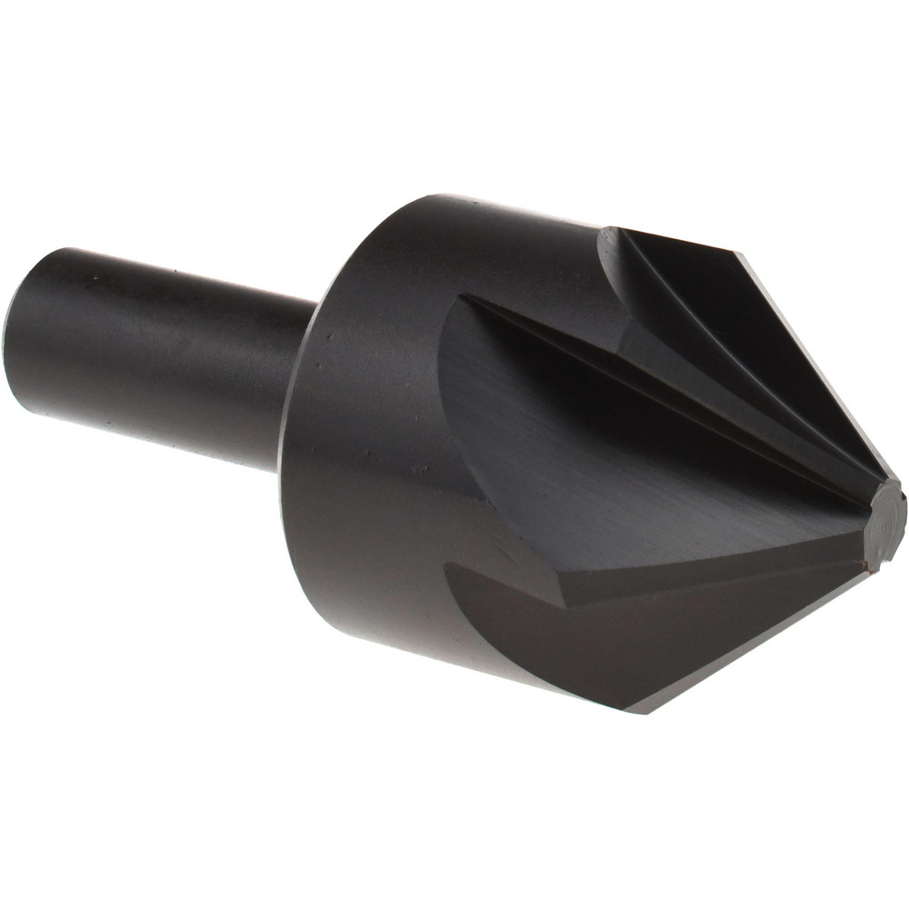 Melin Tool Countersink: 1-1/4" Head Dia, 120.00 deg Included Angle, 4 Flute, High-Speed Steel, Right Hand Cut - 18691