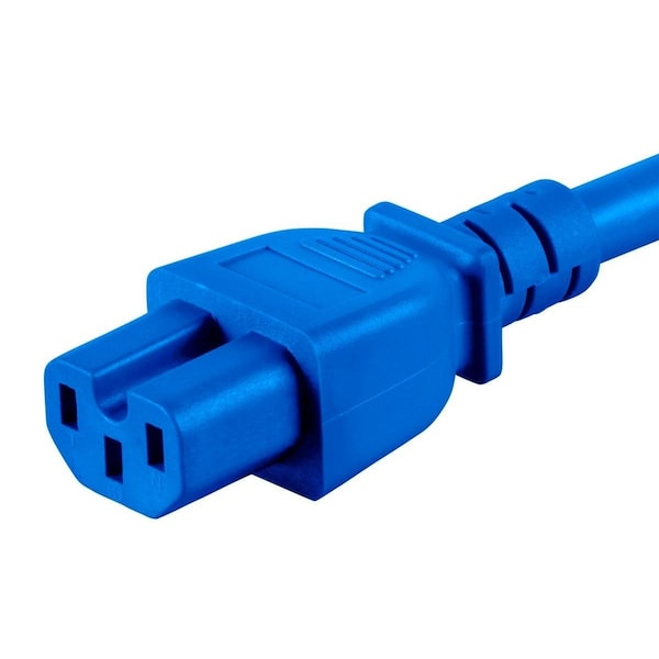 Monoprice Heavy Duty Power Cable - IEC 60320 C14 to IEC 60320 C15_ 14AWG_ 15A_ S - 33658