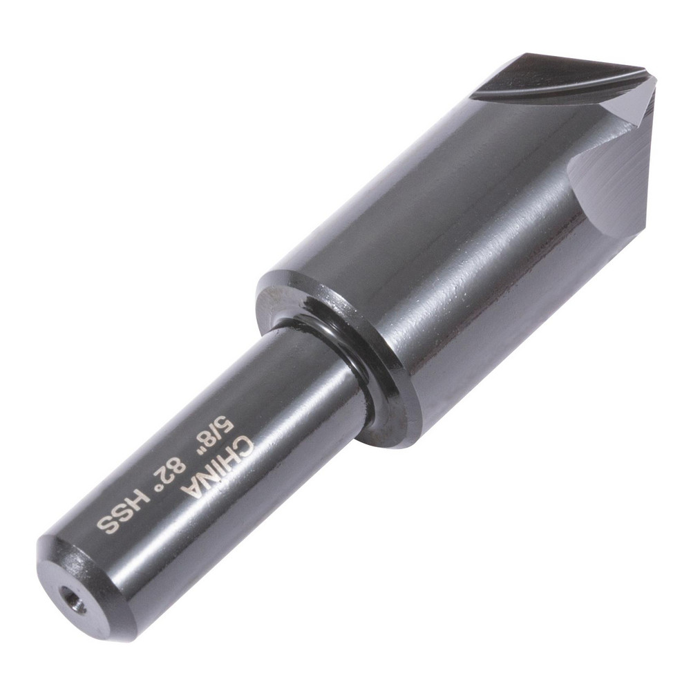Hertel Countersink: 5/8" Head Dia, 60.00 deg Included Angle, 4 Flute, High-Speed Steel, Right Hand Cut - GX89336259