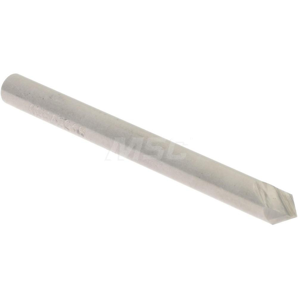 Accupro Chamfer Mill: 1/8" Dia, 1/8" Shank Dia, 82 deg, 2 Flute, Solid Carbide, Single End - 2500264