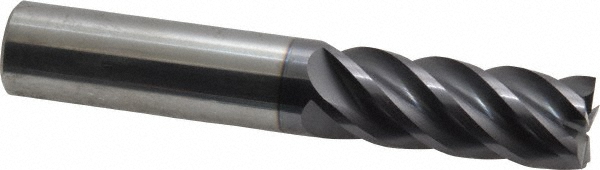 Harvey Tool Chamfer Mill: 1/2" Dia, 1/2" Shank Dia, 90 deg, 5 Flute, Solid Carbide, Single End - 908432-C3