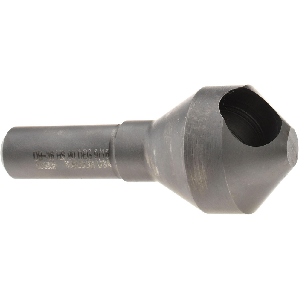Value Collection Countersink Set: 9 Pc, 3/16 to 1" Head Dia, 1 Flute, 100 deg Included Angle - SC101009S