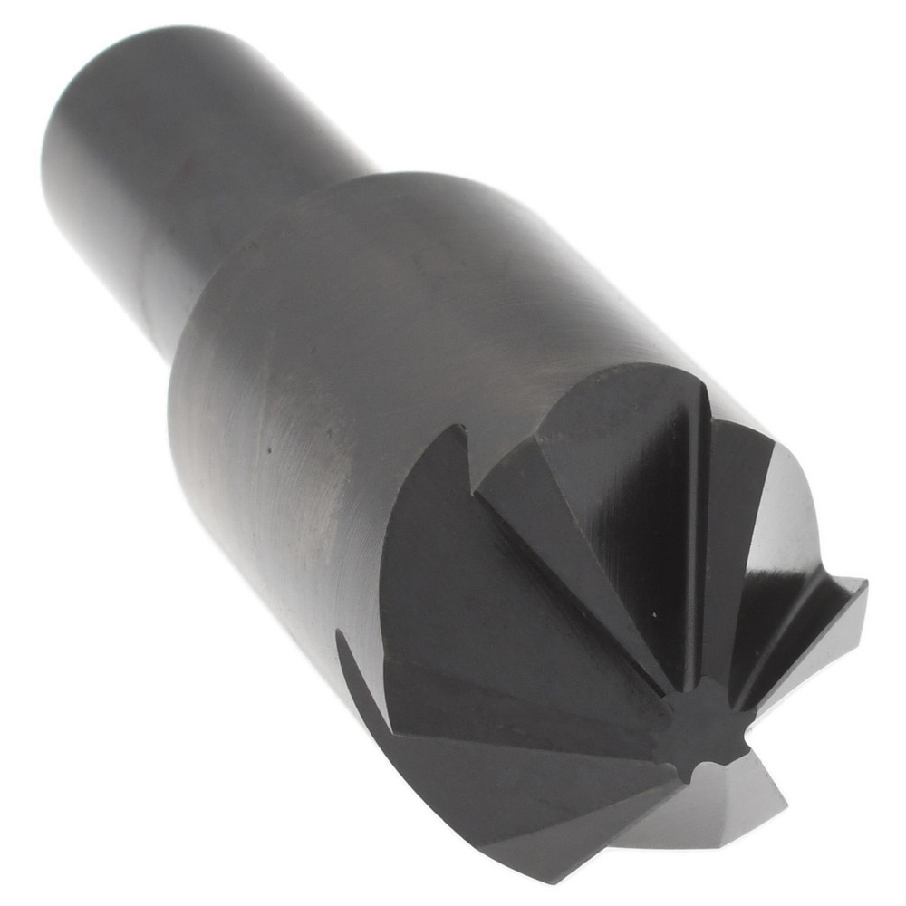 Hertel Countersink: 3/4" Head Dia, 90.00 deg Included Angle, 6 Flute, High-Speed Steel, Right Hand Cut - GX89331318
