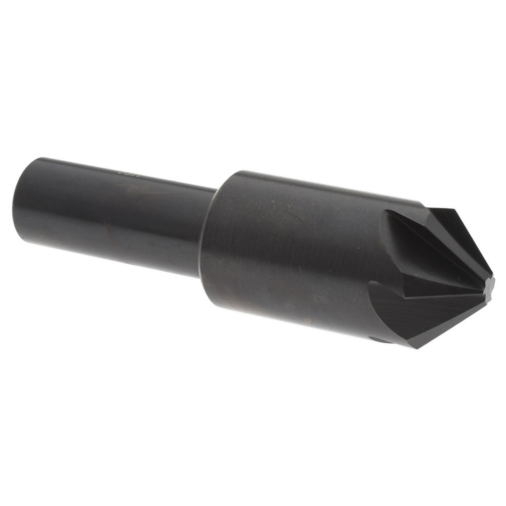 Hertel Countersink: 3/4" Head Dia, 90.00 deg Included Angle, 6 Flute, High-Speed Steel, Right Hand Cut - GX89331318