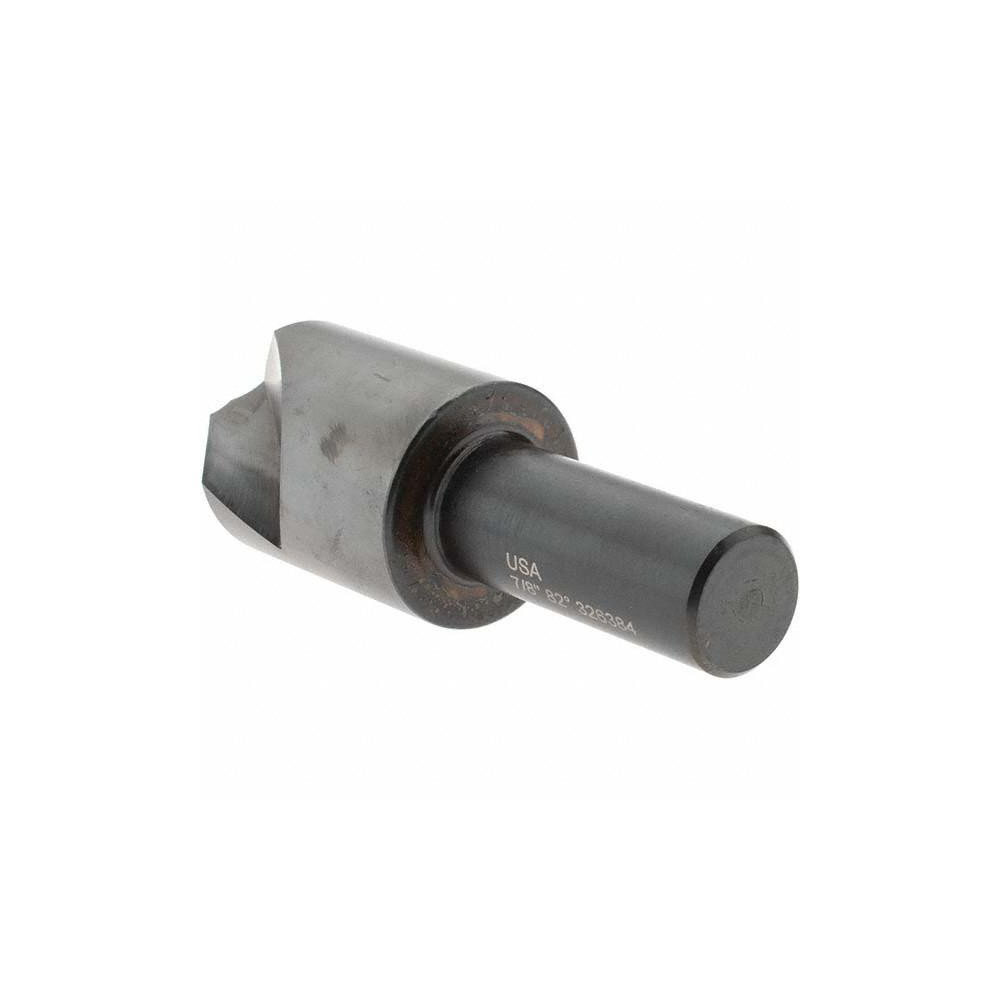 Melin Tool Countersink: 7/8" Head Dia, 82.00 deg Included Angle, 1 Flute, High-Speed Steel, Right Hand Cut - 19207