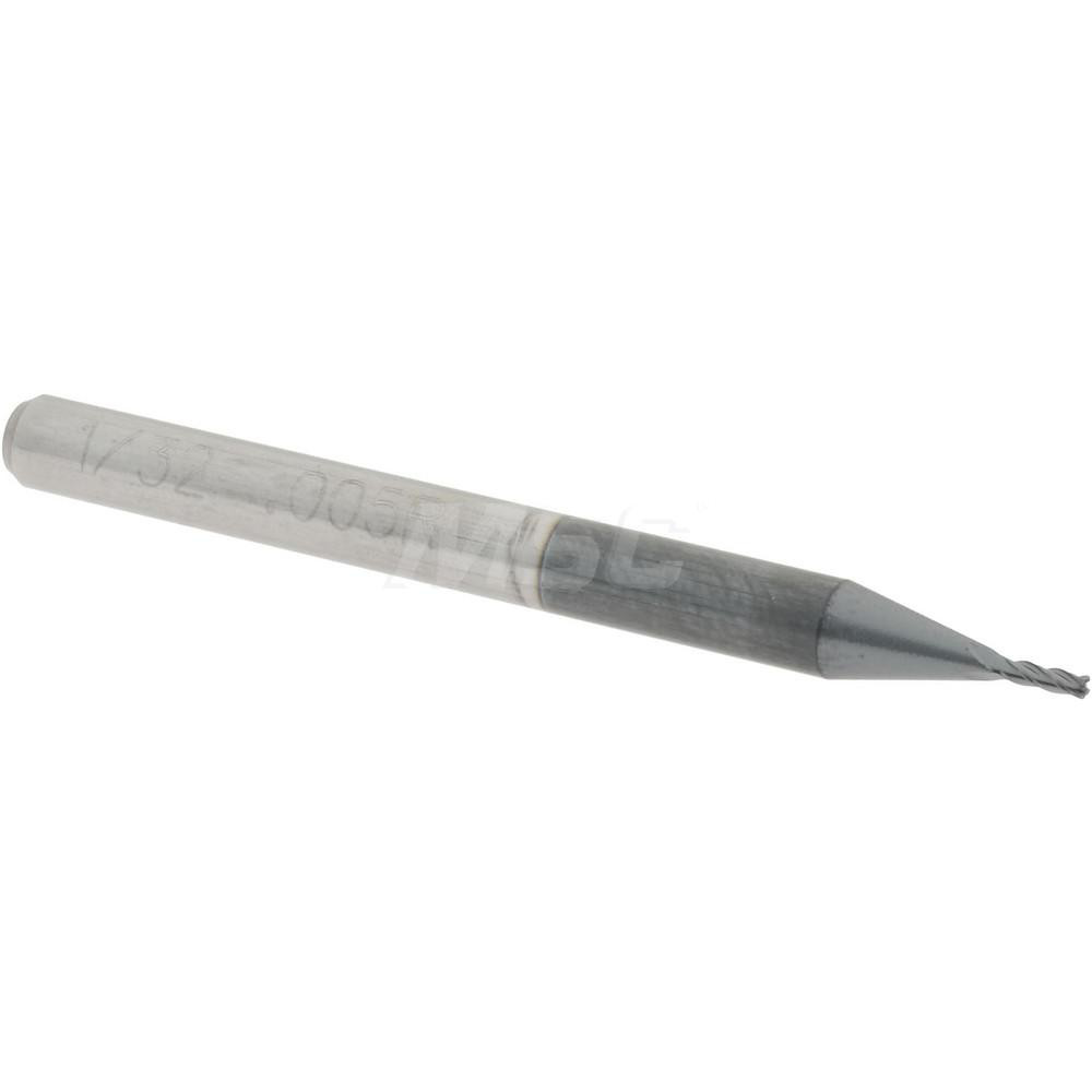 Harvey Tool Chamfer Mill: 3/32" Dia, 1/8" Shank Dia, 60 deg, 2 Flute, Solid Carbide, Single End - 52130
