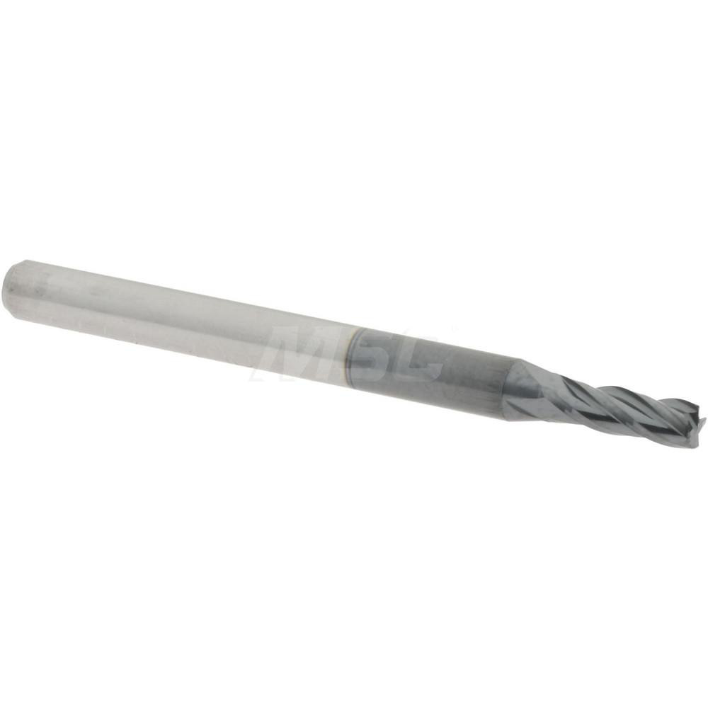Harvey Tool Chamfer Mill: 3/32" Dia, 1/8" Shank Dia, 60 deg, 2 Flute, Solid Carbide, Single End - 52130