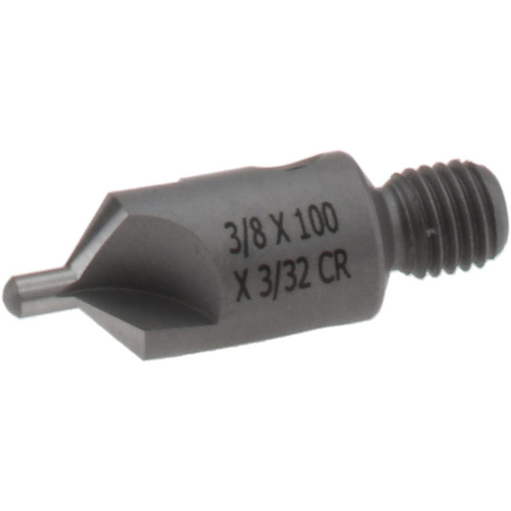 Made in USA 1-1/8" OAL, 3/8" Head Dia, 3 Flute, 100° Incl Angle, Integral Pilot, Adjustable Stop Countersink - 150-3-100-.0938