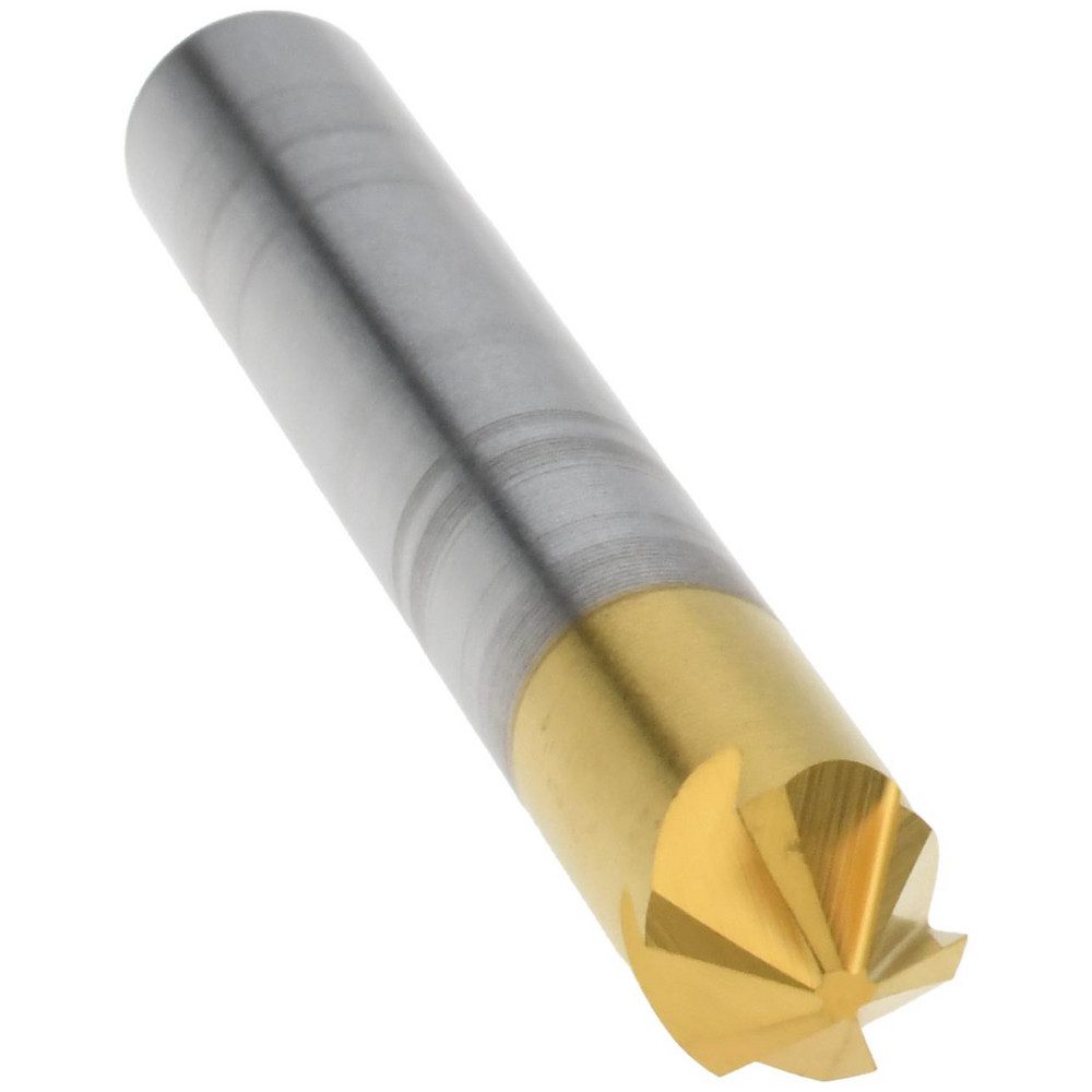 Melin Tool Countersink: 1/4" Head Dia, 90.00 deg Included Angle, 6 Flute, Cobalt Steel, Right Hand Cut - 18196